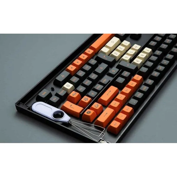 16_keycap_akko_carbon_retro_pbt_double_shot_asa_profile_158_nut80