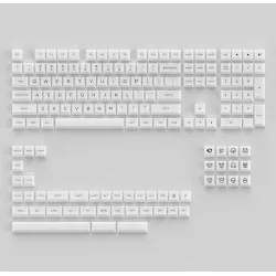 AKKO Keycap set – White (PC / ASA-Clear profile / 155 nút)