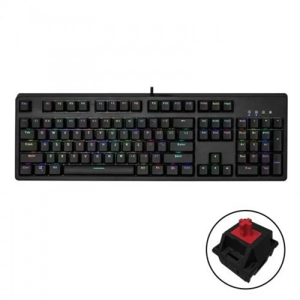 Bàn phím cơ E-DRA EK3104 RGB Huano Red switch Version 2021