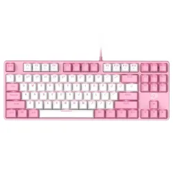 Bàn phím cơ DareU EK87 Pink White Brown switch