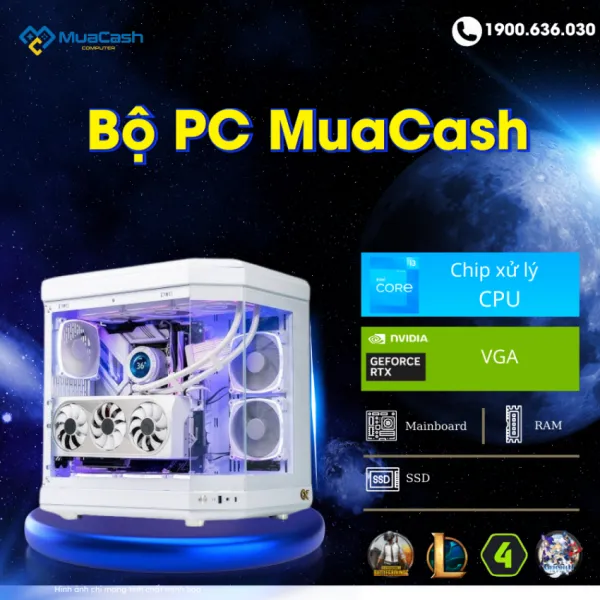 Bộ PC CB19 (i5-12400F / B760M / 16GB RAM / 256 GB SSD/3060 12 Gb/ 750W)