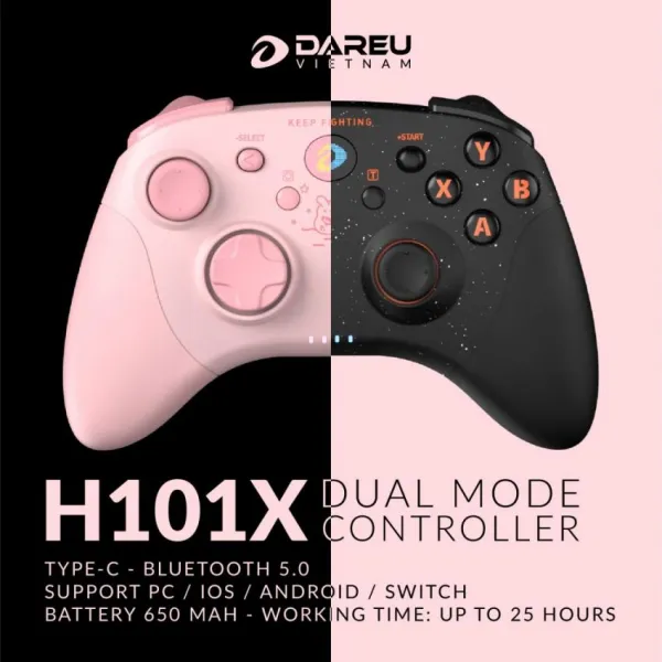 Tay cầm game DareU H101X Wireless 